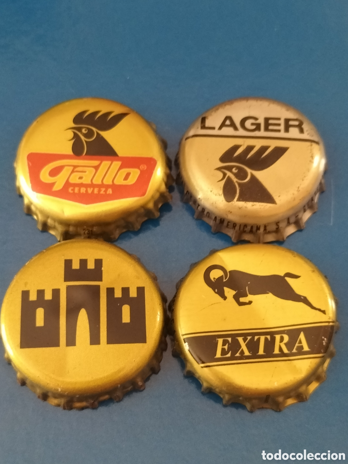 Coleccionismo de cervezas: LOTE 4 CHAPAS TAPON CORONA CERVEZA - GUATEMALA