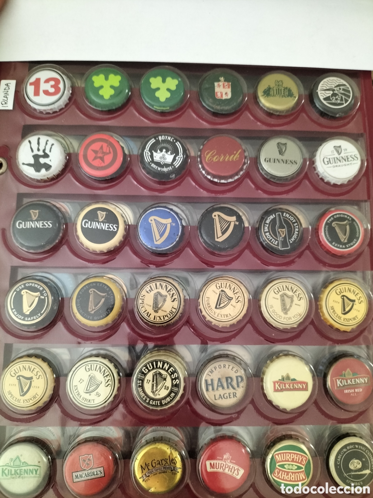 Coleccionismo de cervezas: LOTE 57 CHAPAS TAPON CORONA CERVEZA - IRLANDA