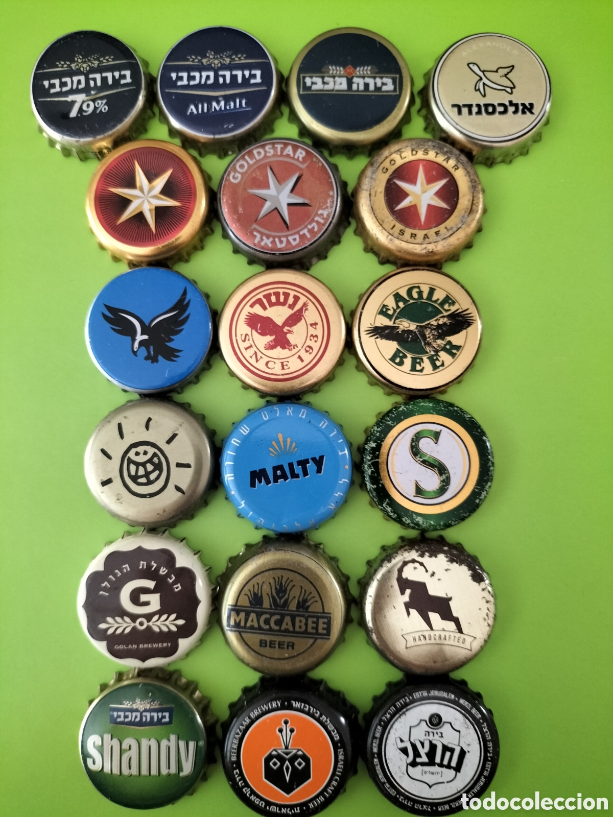 Coleccionismo de cervezas: LOTE 19 CHAPAS TAPON CORONA CERVEZA - ISRAEL