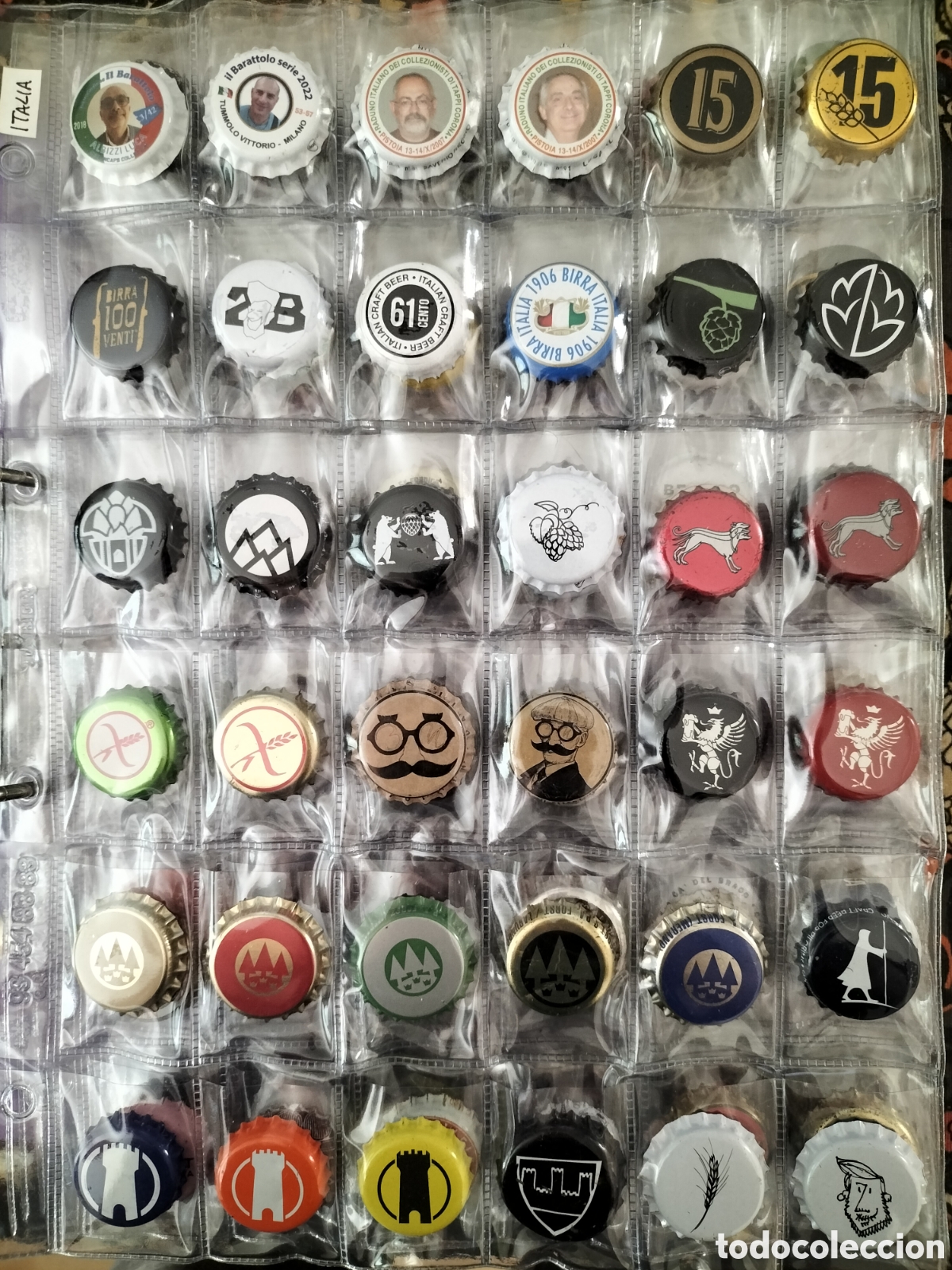 Coleccionismo de cervezas: GRAN LOTE/COLECCI&Oacute;N 409 CHAPAS TAPON CORONA CERVEZA - ITALIA