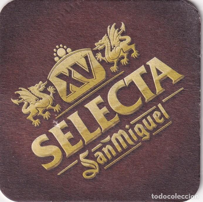 Coleccionismo de cervezas: Antiguo posavasos - XV Selecta San Miguel
