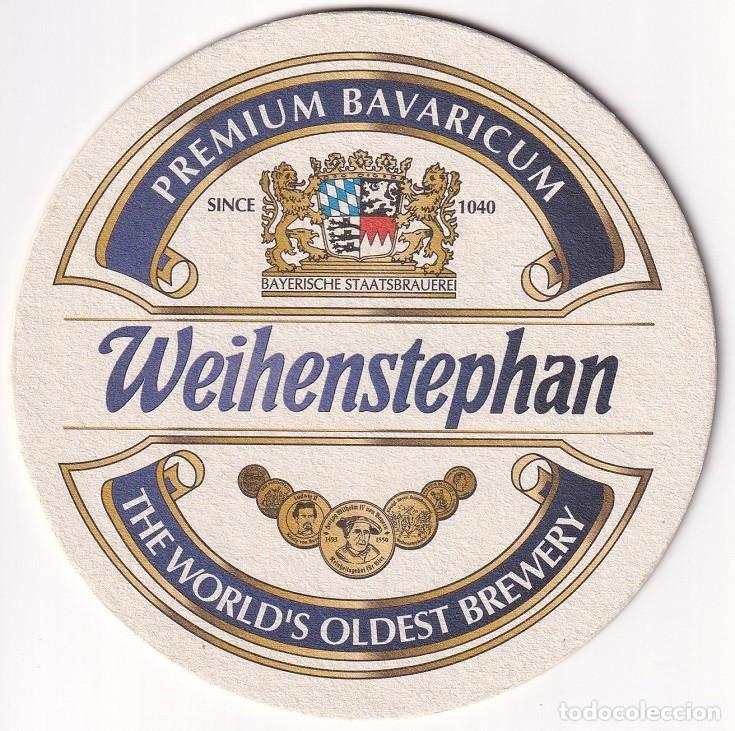 Coleccionismo de cervezas: Antiguo posavasos - Weihenstephan - Premium Bavaricum