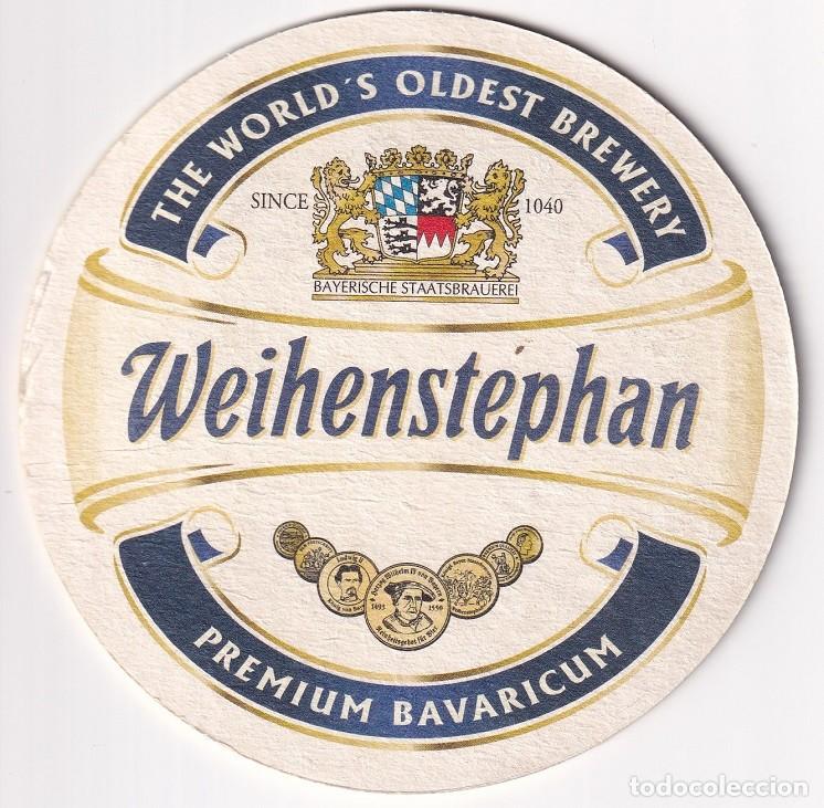 Coleccionismo de cervezas: Antiguo posavasos - Weihenstephan - Premium Bavaricum