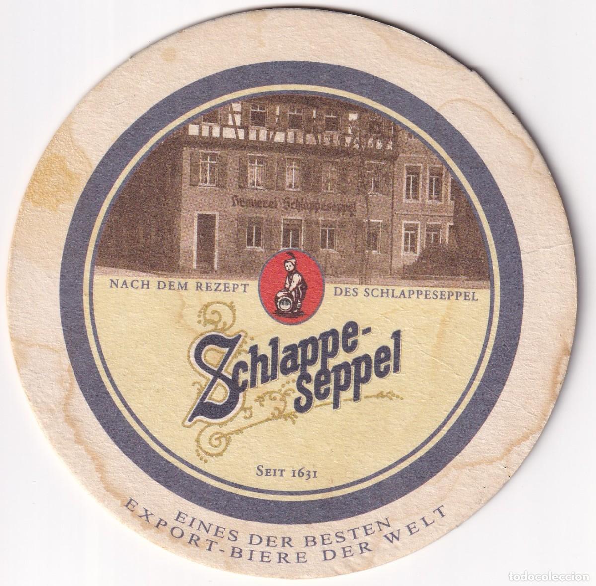 Coleccionismo de cervezas: Antiguo posavasos - Schlappe seppel