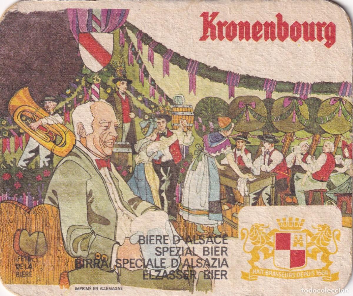 Coleccionismo de cervezas: Antiguo posavasos - Kronenbourg