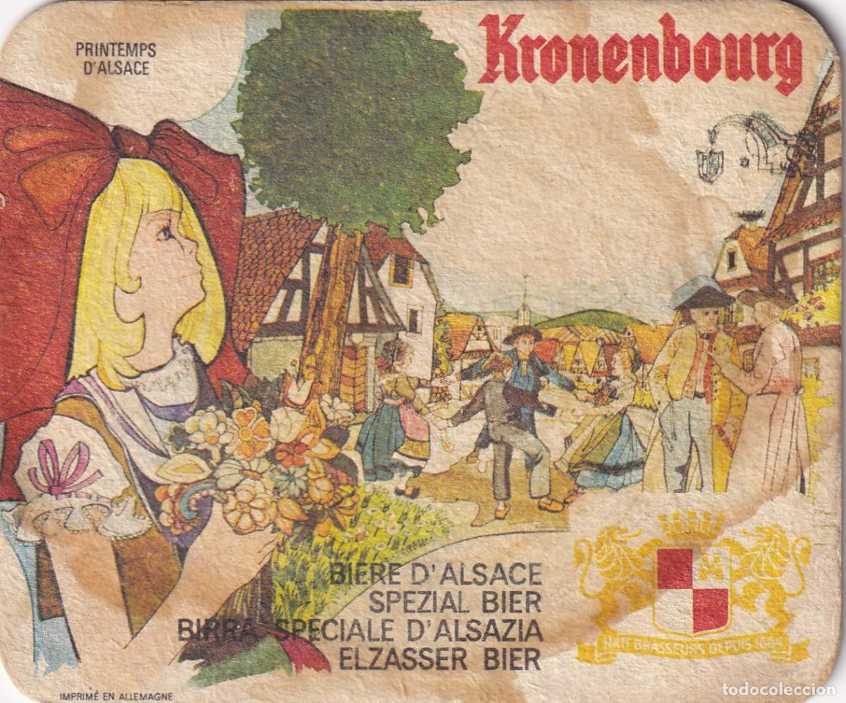 Coleccionismo de cervezas: Antiguo posavasos - Kronenbourg