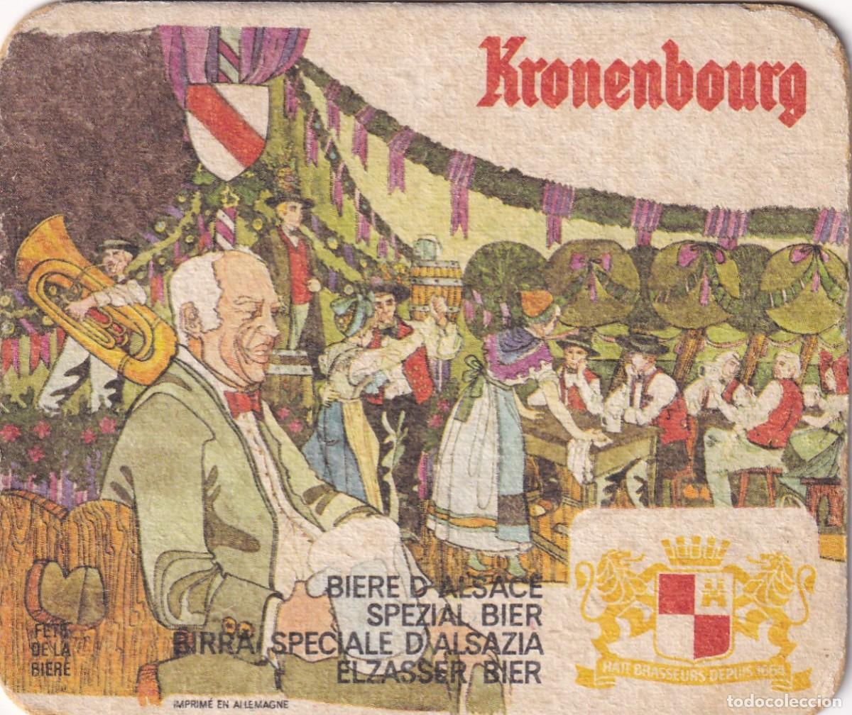 Coleccionismo de cervezas: Antiguo posavasos - Kronenbourg