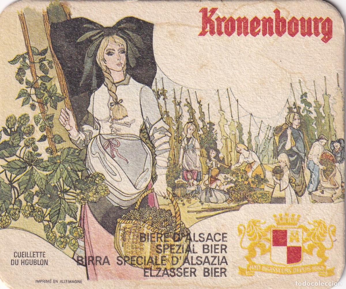 Coleccionismo de cervezas: Antiguo posavasos - Kronenbourg