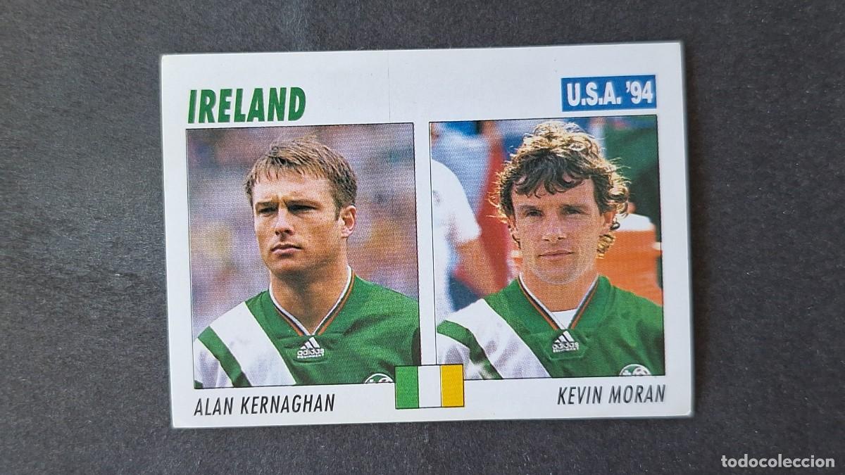 Coleccionismo de cervezas: L2 KERNAGHAN - MORAN SELECCION IRLANDA MUNDIAL U.S.A. 94 SERVICE LINE NUNCA PEGADO SIN PEGAR