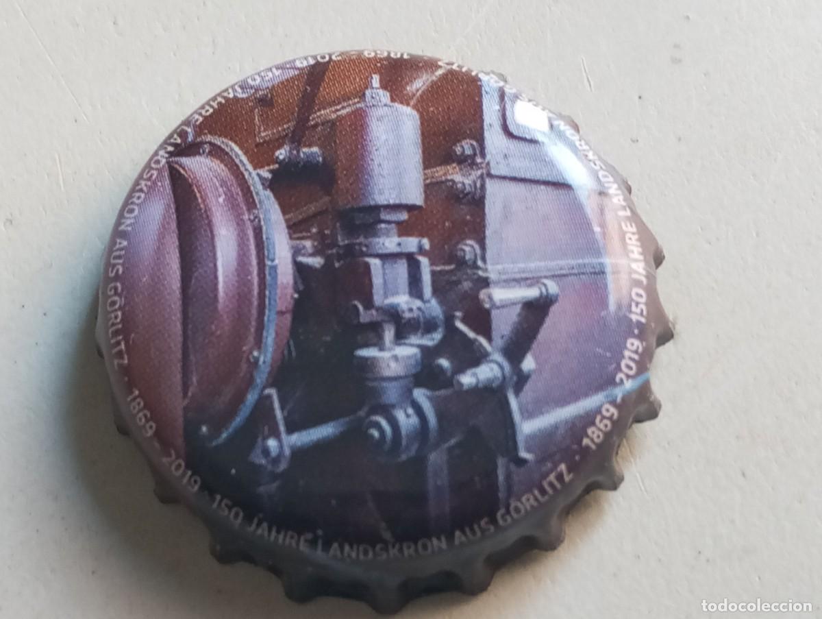 Coleccionismo de cervezas: Chapa tap&oacute;n corona de la cerveza alemana LANDSKRON AUS G&Ouml;RLITZ 150 JAHRE (1869-2019)