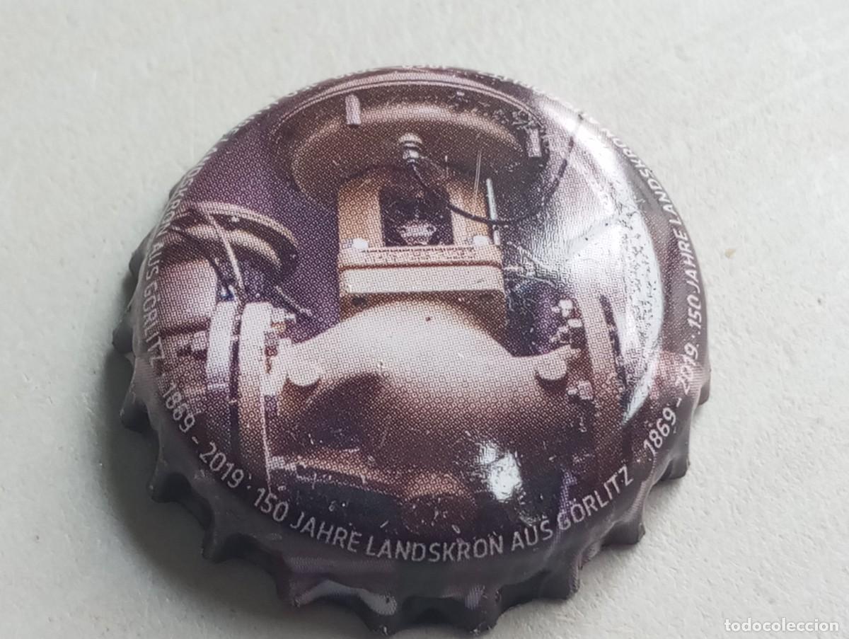 Coleccionismo de cervezas: Chapa tap&oacute;n corona de la cerveza alemana LANDSKRON AUS G&Ouml;RLITZ 150 JAHRE (1869-2019)