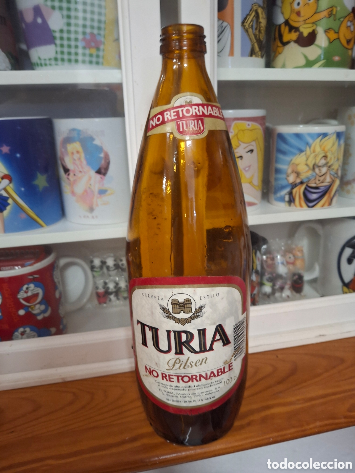 Coleccionismo de cervezas: BOTELLA CERVEZA PILASER TURIA NO RETORNABLE CRISTAL VINTAGE 1990
