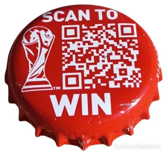 Coleccionismo de cervezas: Belgica Capsule Bi&egrave;re Beer Crown Cap Jupiler Scan to Win coupe du Monde Football RP501 tap&oacute;n corona