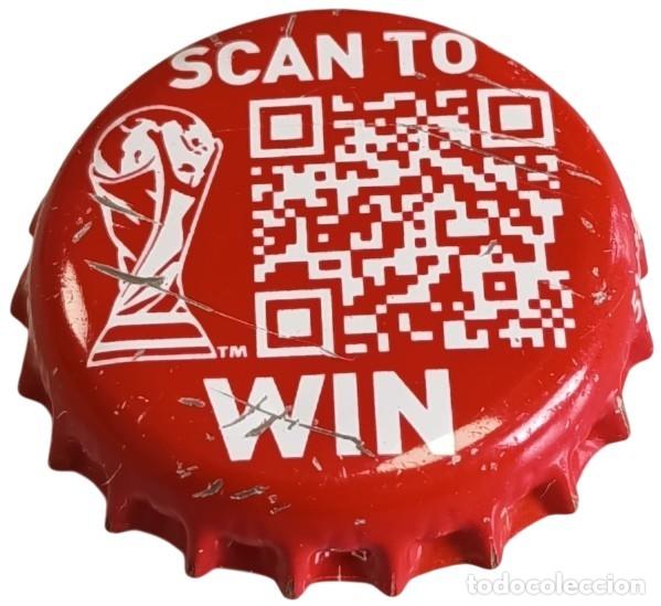 Coleccionismo de cervezas: Belgica Capsule Bi&egrave;re Beer Crown Cap Jupiler Scan to Win coupe du Monde Football RP746 tap&oacute;n corona