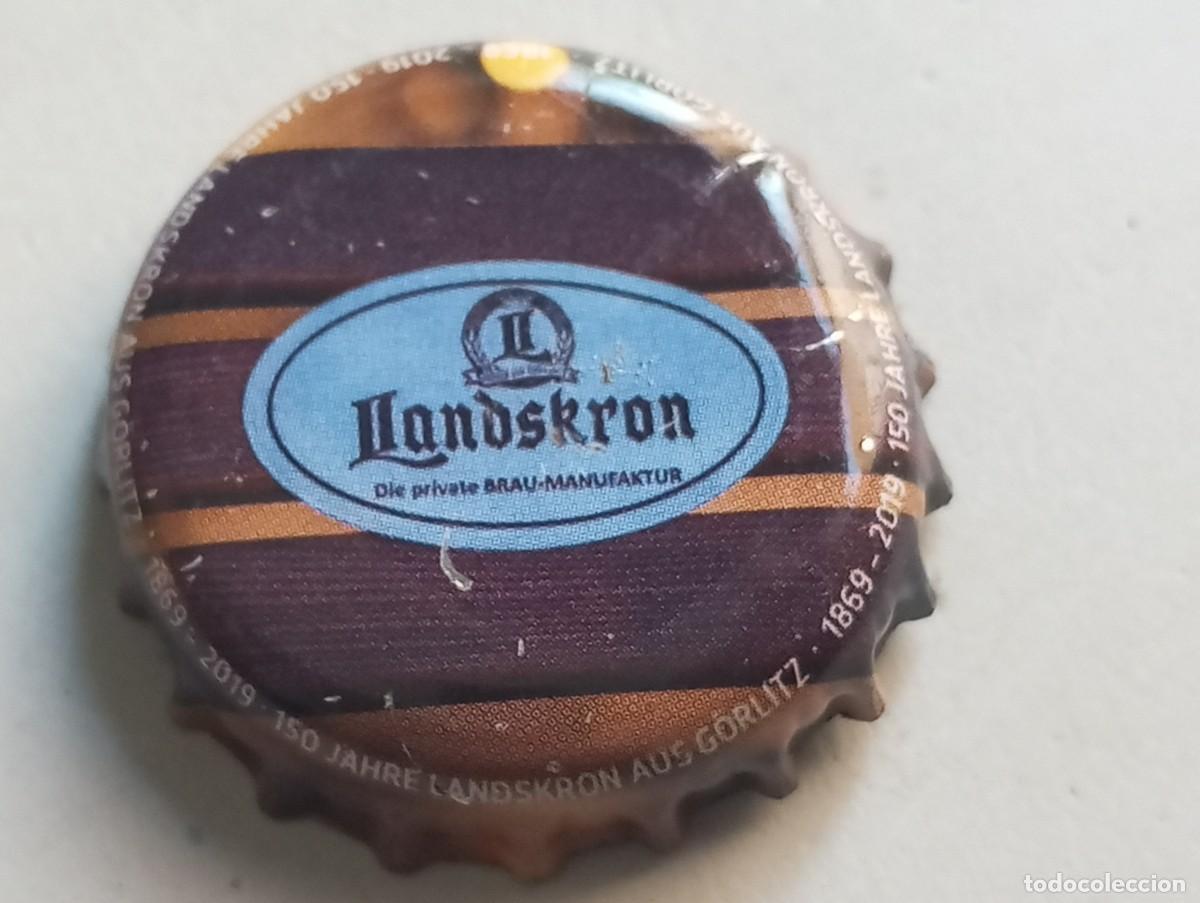 Coleccionismo de cervezas: Chapa tap&oacute;n corona de la cerveza alemana LANDSKRON AUS G&Ouml;RLITZ 150 JAHRE (1869-2019)