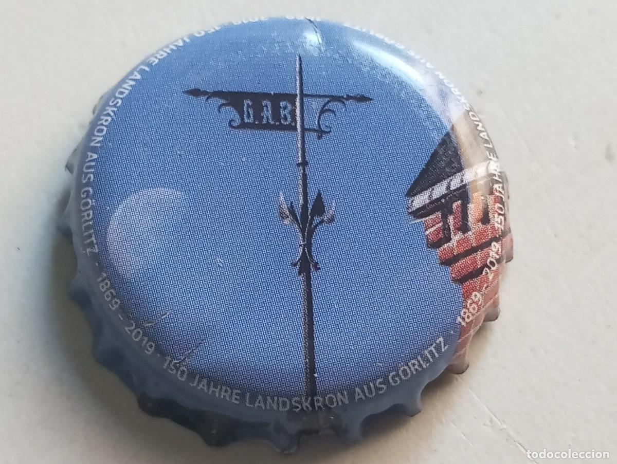 Coleccionismo de cervezas: Chapa tap&oacute;n corona de la cerveza alemana LANDSKRON AUS G&Ouml;RLITZ 150 JAHRE (1869-2019)