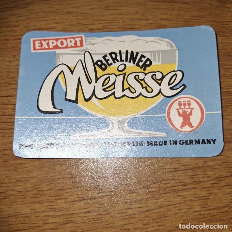 Coleccionismo de cervezas: ETIQUETA CERVEZA - BERLINER Weisse 1960s Alemania comunista, pegamento