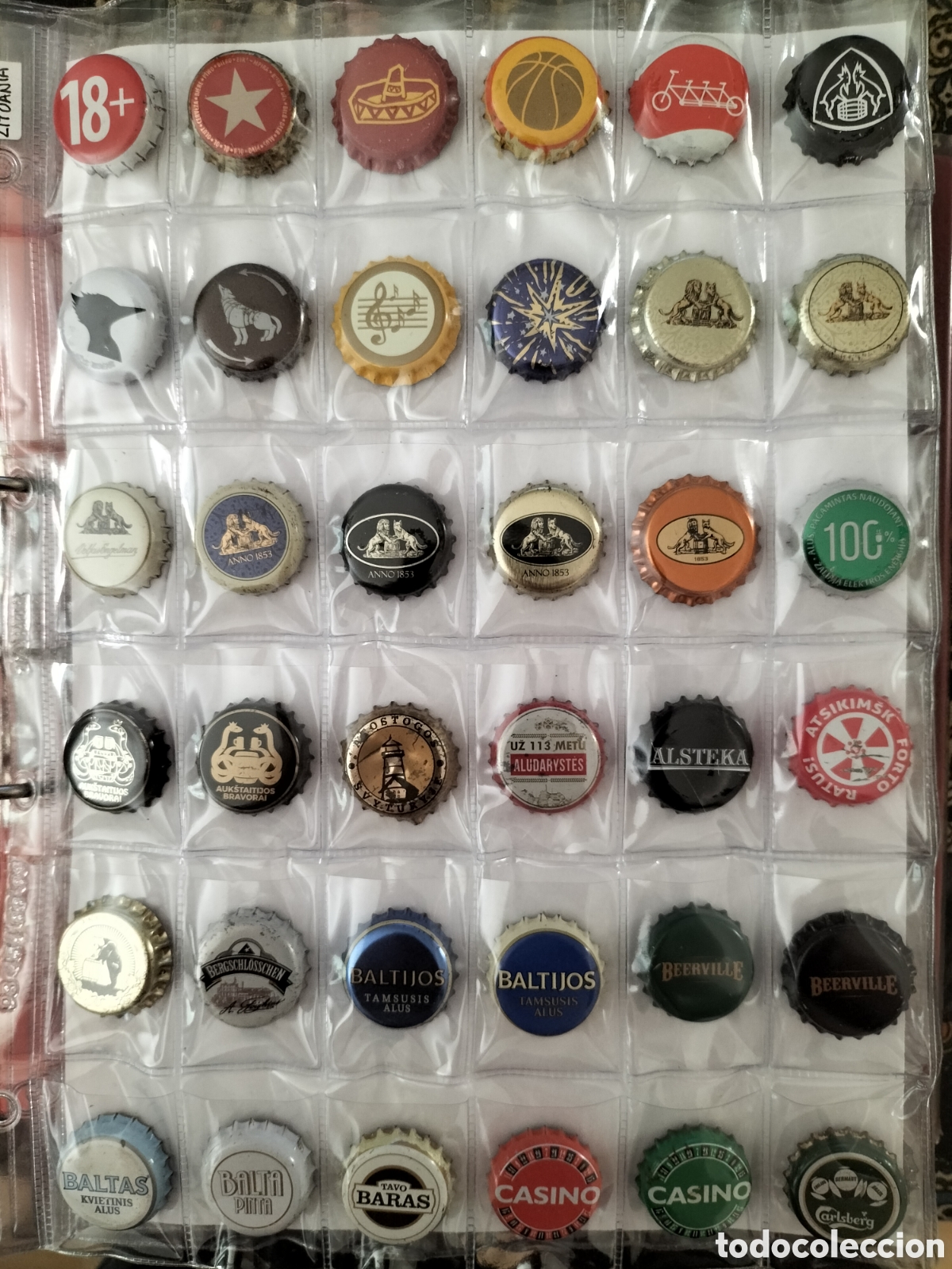 Coleccionismo de cervezas: LOTE/COLECCI&Oacute;N 242 CHAPAS TAPON CORONA CERVEZA - LITUANIA