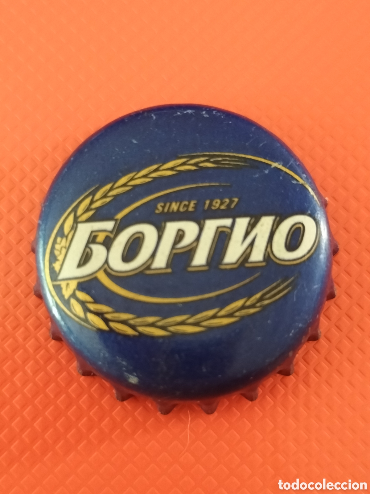 Coleccionismo de cervezas: CHAPA TAP&Oacute;N CORONA CERVEZA - MONGOLIA