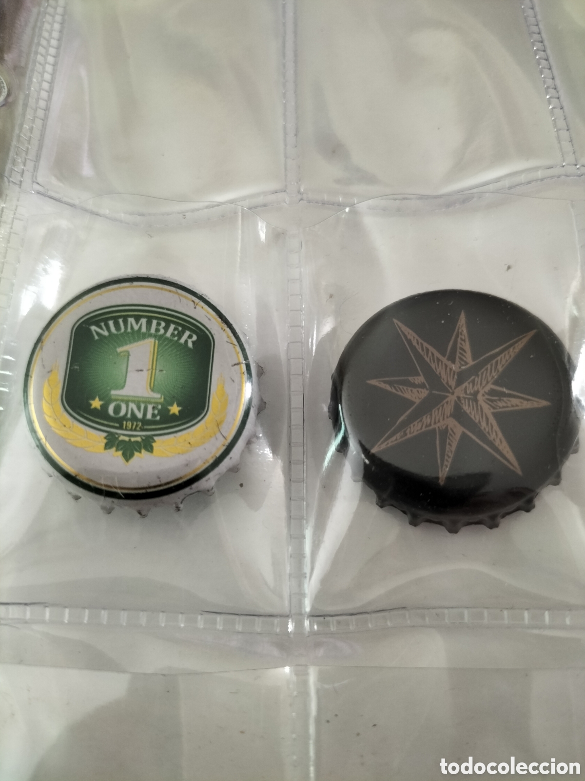 Coleccionismo de cervezas: LOTE 2 CHAPAS TAPON CORONA CERVEZA - NUEVA CALEDONIA