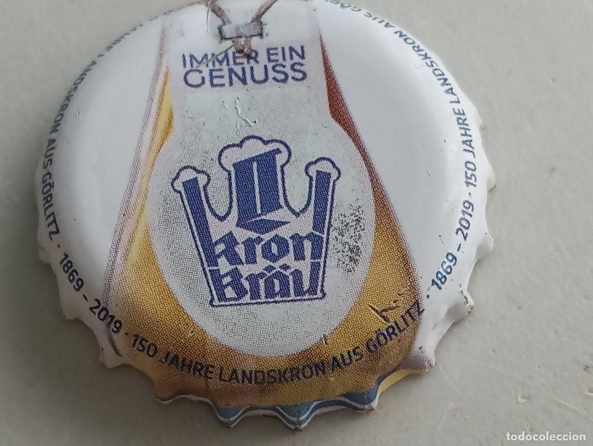 Coleccionismo de cervezas: Chapa tap&oacute;n corona de la cerveza alemana LANDSKRON AUS G&Ouml;RLITZ 150 JAHRE (1869-2019)