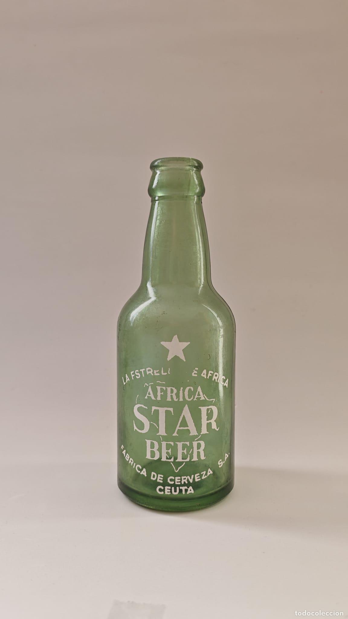 Coleccionismo de cervezas: BOTELLA CERVEZA *AFRICA STAR* LA ESTRELLA DE AFRICA-CEUTA, 20 CL. VIDRIO VERDE