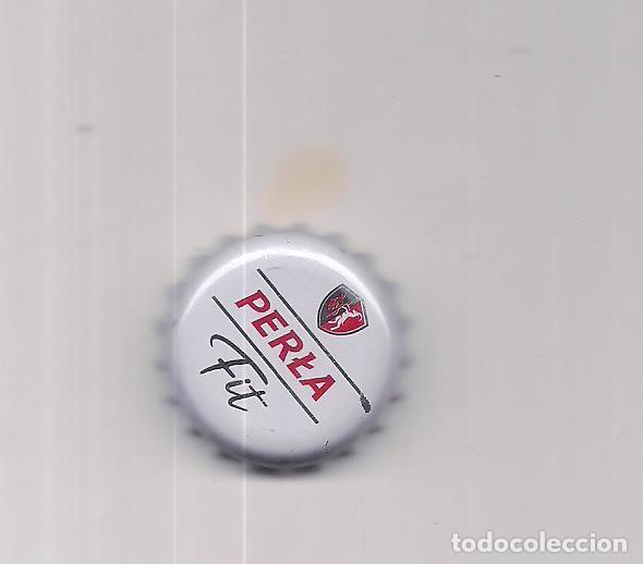 Coleccionismo de cervezas: 1 chapa de polonia Perla color blanco