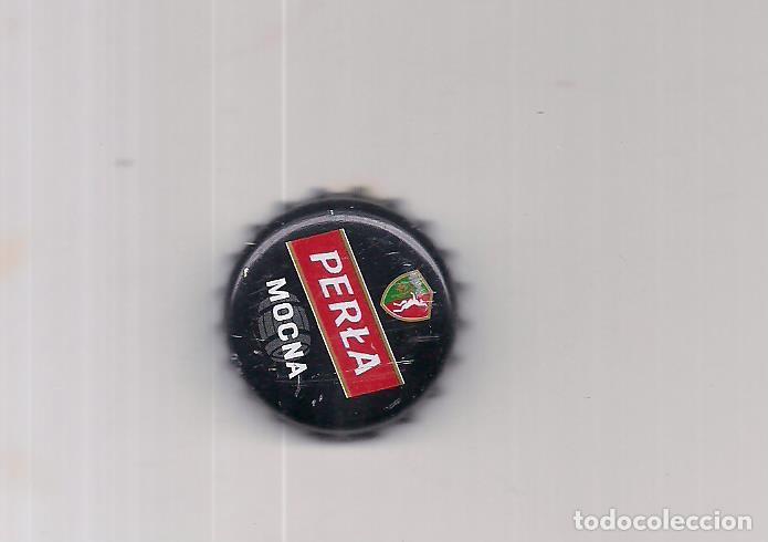 Coleccionismo de cervezas: 1 chapa de polonia Perla color negro
