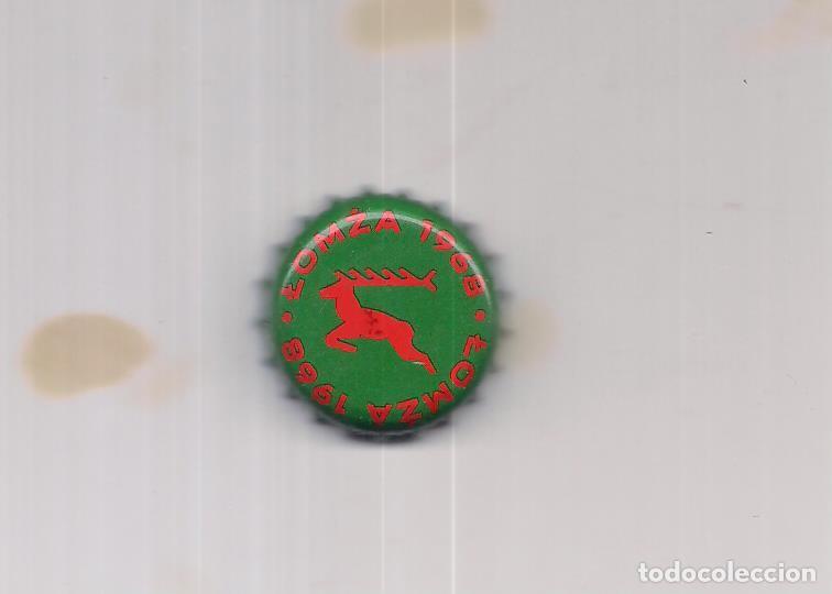 Coleccionismo de cervezas: 1 chapa de polonia lomza color verde