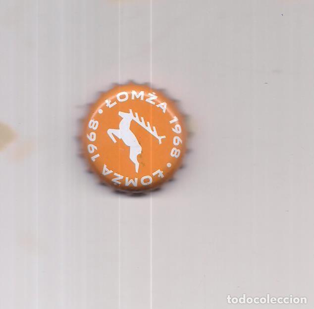 Coleccionismo de cervezas: 1 chapa de polonia lomza color amarillo
