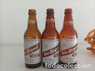Coleccionismo de cervezas: Lote botellas cerveza San Miguel -Leer-