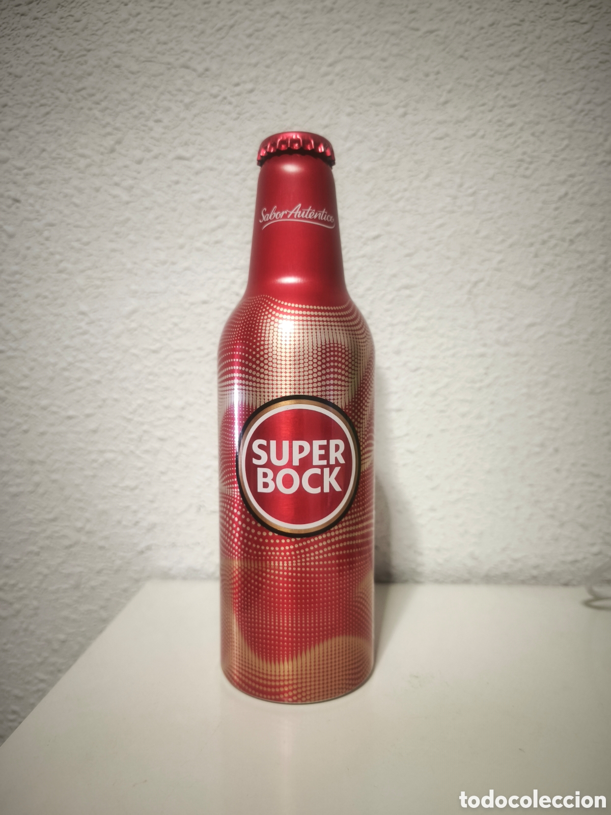 Coleccionismo de cervezas: Botella aluminio Super Bock