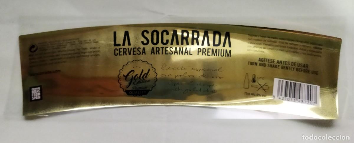 Coleccionismo de cervezas: ETIQUETA EDITION GOLD CERVESA LA SOCARRADA