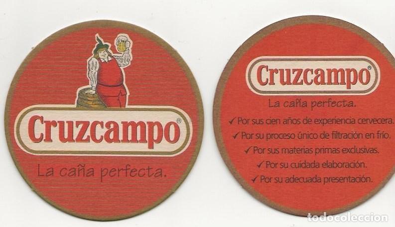 Coleccionismo de cervezas: ANTIGUO POSAVASOS CRUZCAMPO
