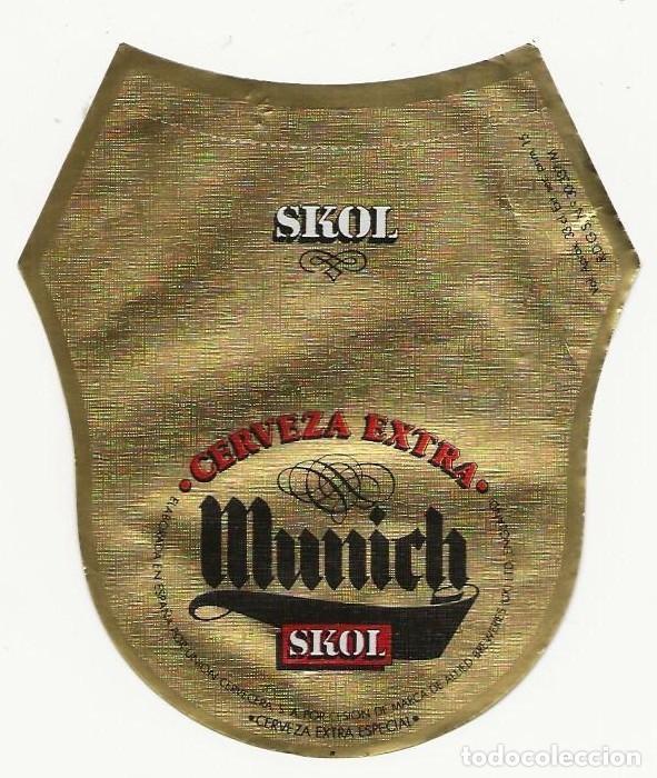 Coleccionismo de cervezas: ANTIGUA ETIQUETA CERVEZA SKOL
