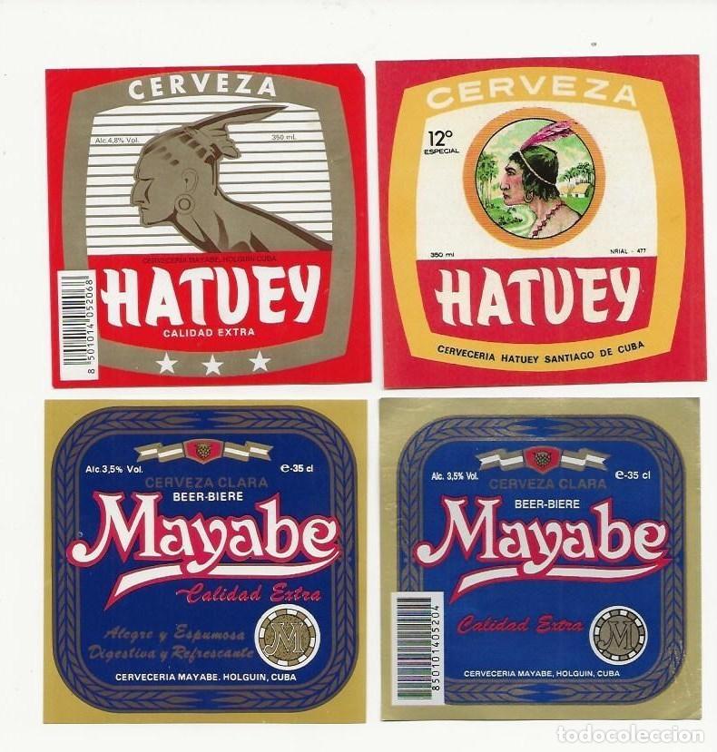 Coleccionismo de cervezas: LOTE ETIQUETAS CERVEZA DE CUBA