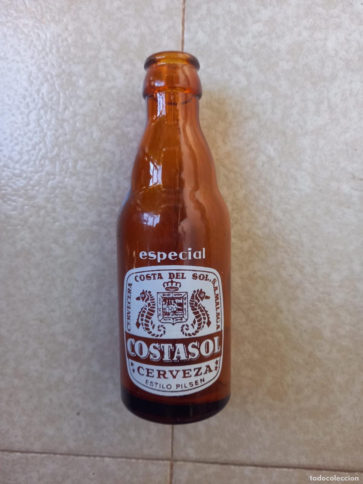 Coleccionismo de cervezas: BOTELLA CERVEZA *COSTASOL* ESPECIAL 20 CL. ESTILO PILSEN, M&Aacute;LAGA, SERIGRAF&Iacute;A BLANCA