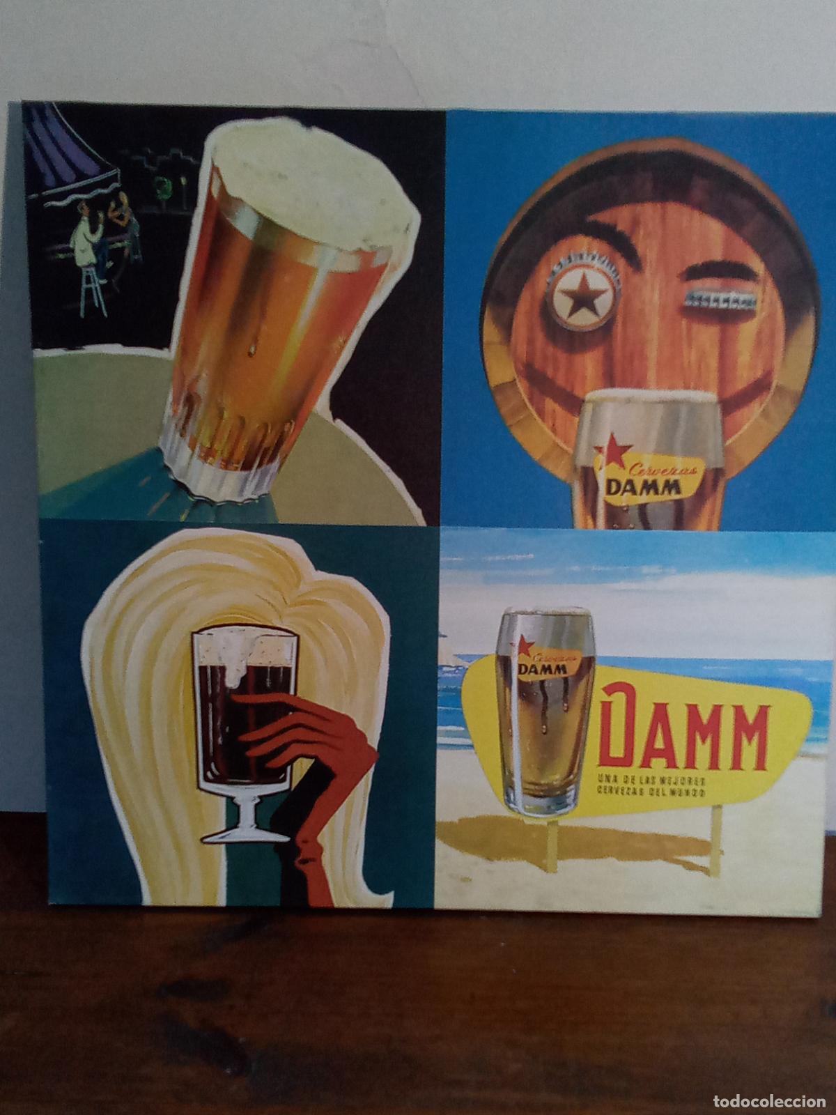 Coleccionismo de cervezas: CUADRO PUBLICITARIO DE CERVEZAS DAMM - Foto 2