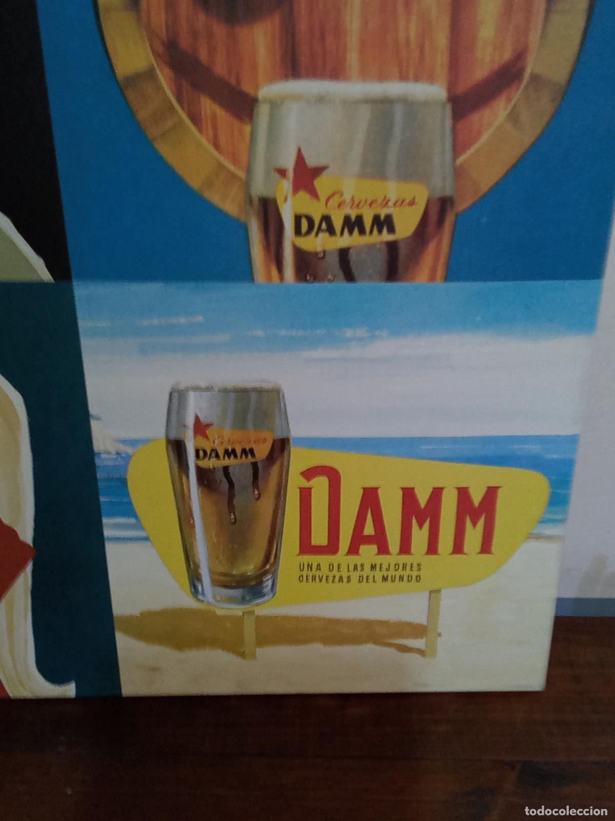 Coleccionismo de cervezas: CUADRO PUBLICITARIO DE CERVEZAS DAMM - Foto 4
