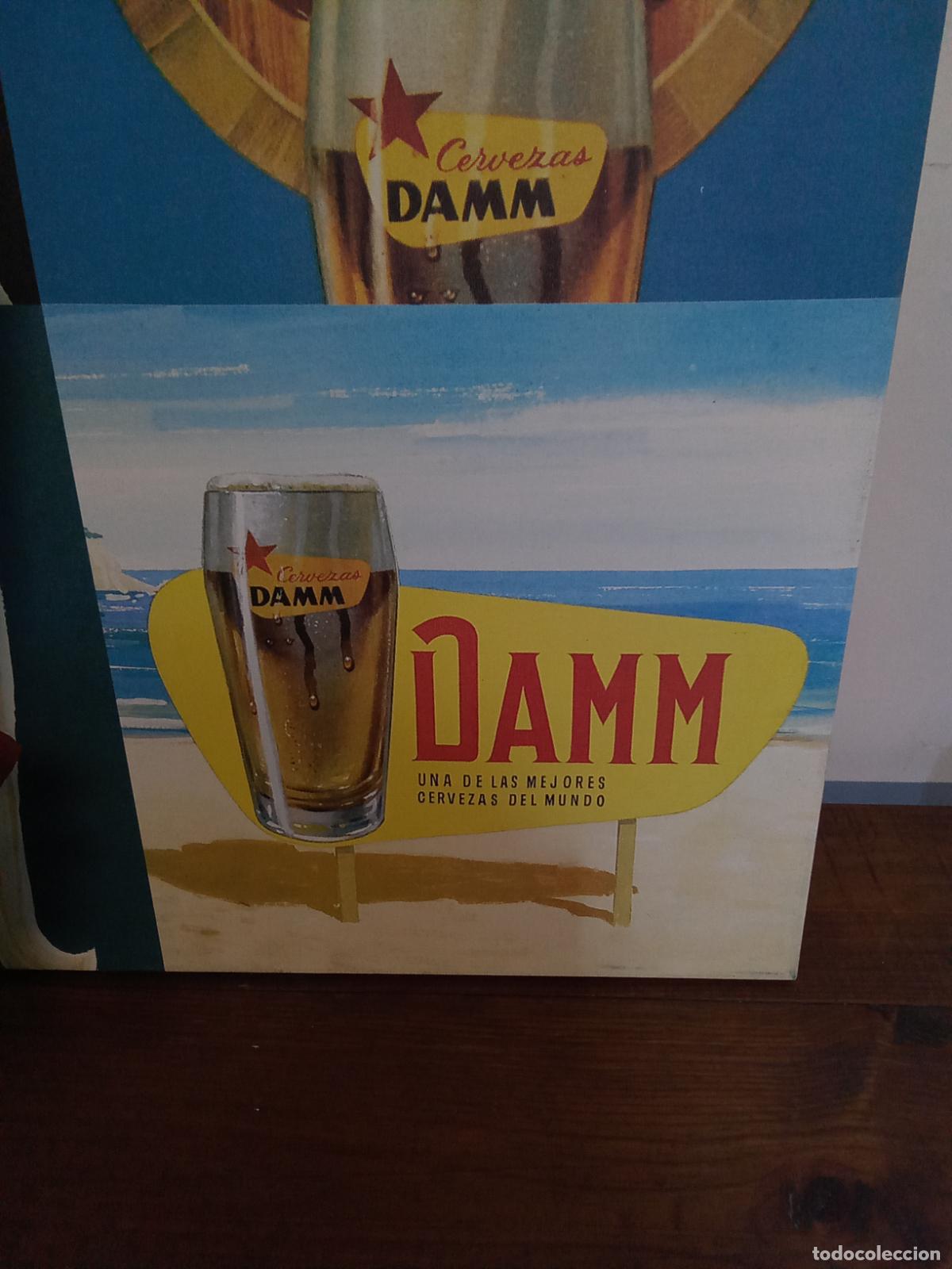 Coleccionismo de cervezas: CUADRO PUBLICITARIO DE CERVEZAS DAMM - Foto 7