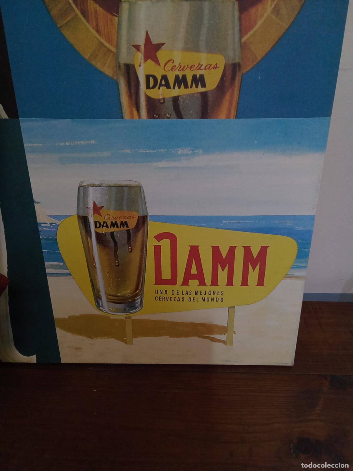 Coleccionismo de cervezas: CUADRO PUBLICITARIO DE CERVEZAS DAMM - Foto 12