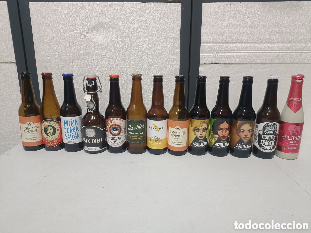 Coleccionismo de cervezas: Lote de 29 botellas de cerveza arteresana