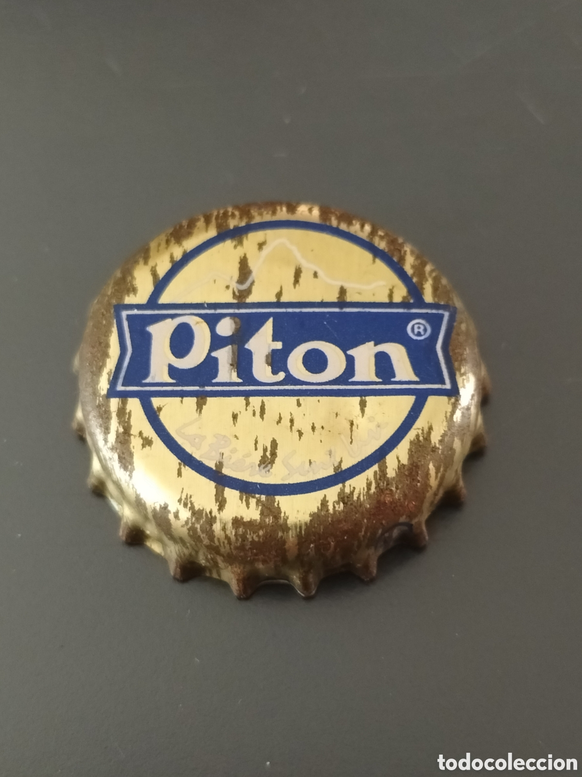Coleccionismo de cervezas: CHAPA TAP&Oacute;N CORONA CERVEZA PITON - SANTA LUCIA