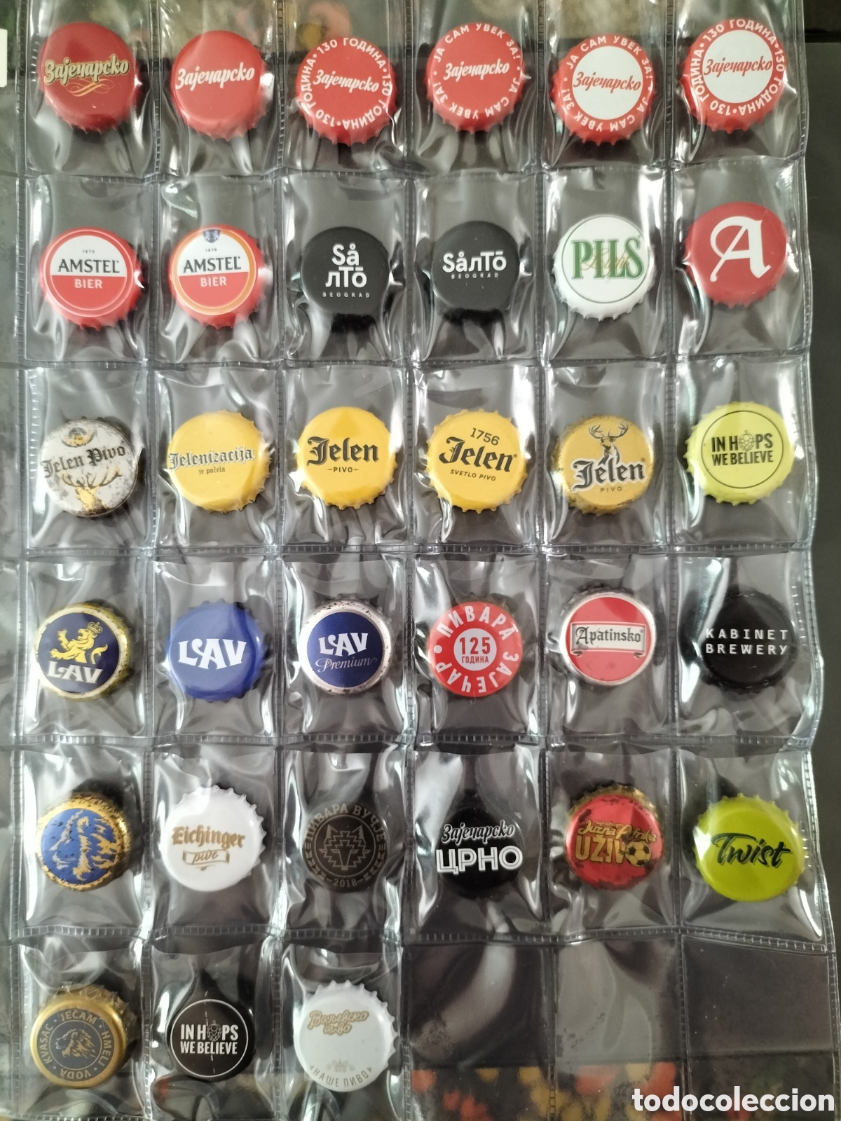 Coleccionismo de cervezas: LOTE 33 CHAPAS TAPON CORONA CERVEZA - SERBIA