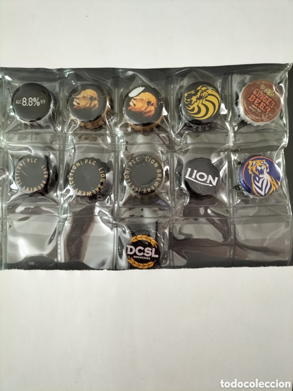 Coleccionismo de cervezas: LOTE 11 CHAPAS TAPON CORONA CERVEZA - SRI LANKA