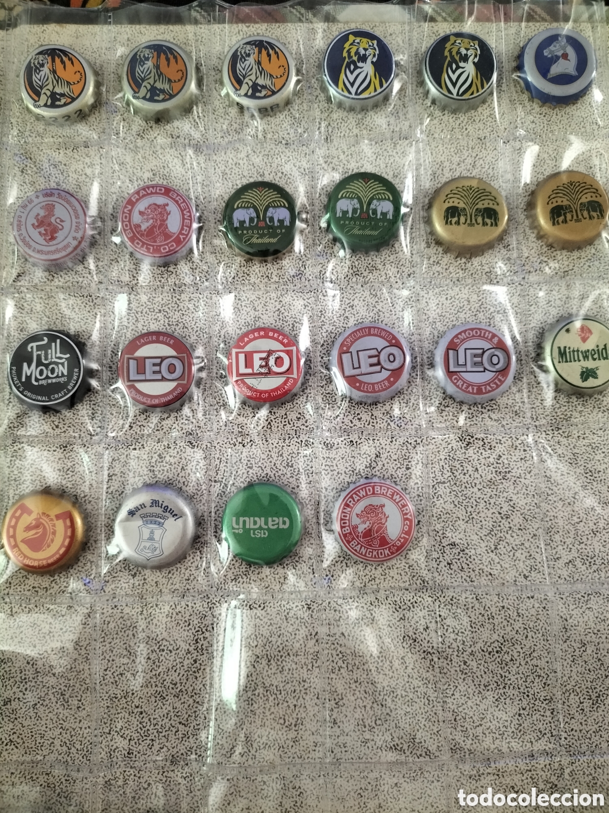 Coleccionismo de cervezas: LOTE 22 CHAPAS TAPON CORONA CERVEZA - TAILANDIA