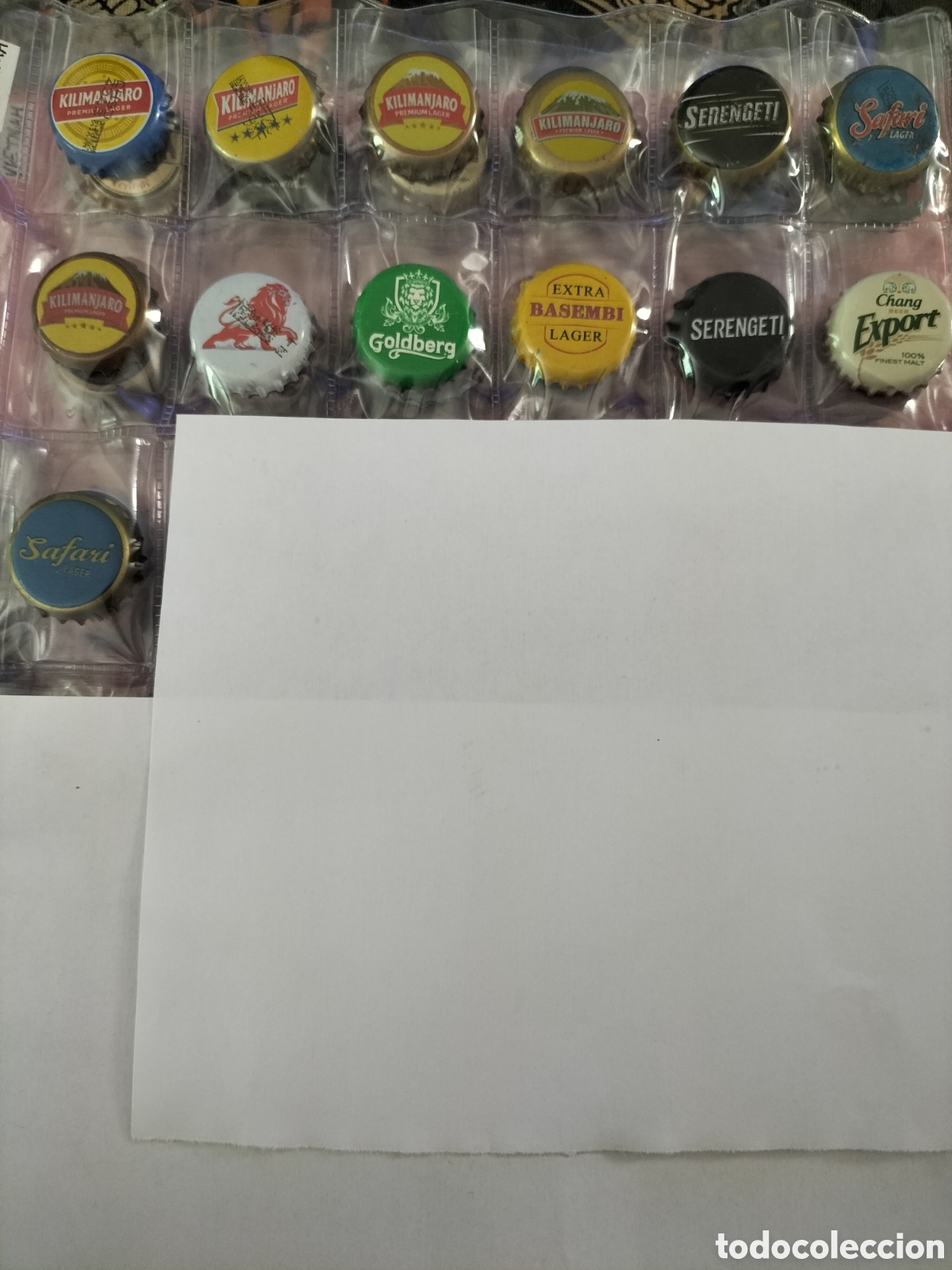 Coleccionismo de cervezas: LOTE 13 CHAPAS TAPON CORONA CERVEZA - TANZANIA