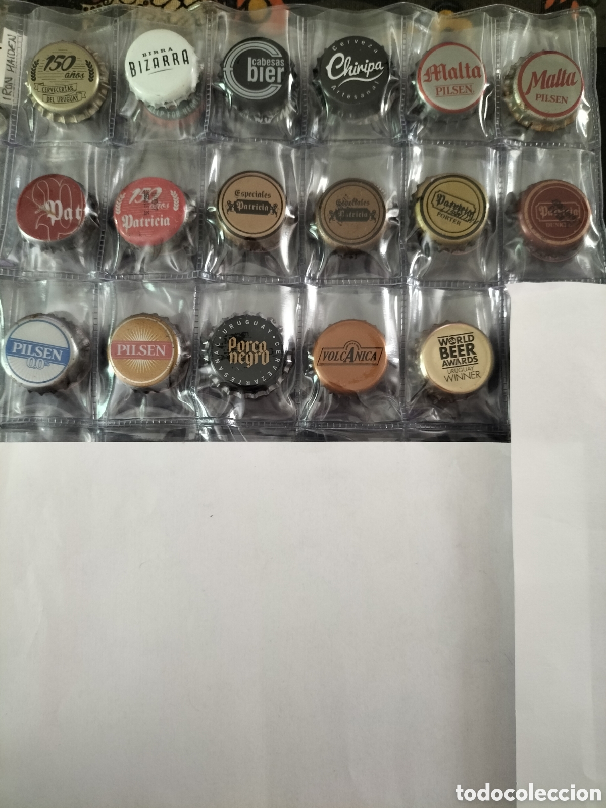 Coleccionismo de cervezas: LOTE 17 CHAPAS TAPON CORONA CERVEZA - URUGUAY
