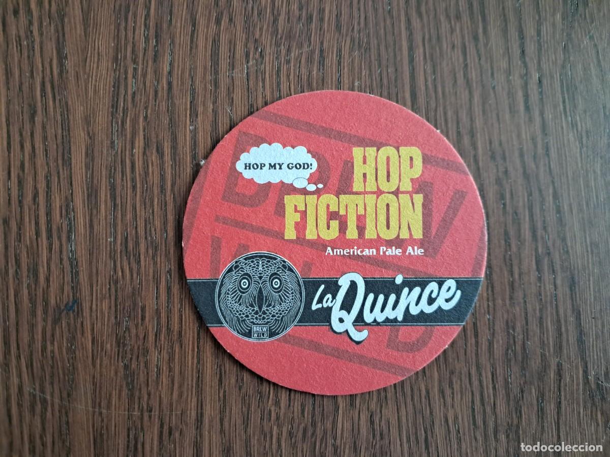 Coleccionismo de cervezas: posavasos de cerveza artesana, La quince, IPA. Brew wild.