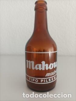 Colecionismo de cervejas: Botella de cerveza antigua Mahou
